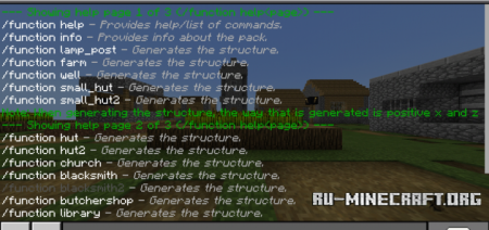  VillageGenerator Function  Minecraft PE 1.10