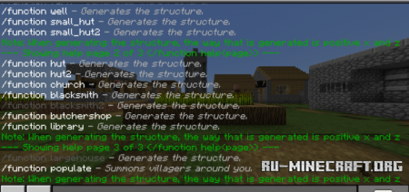  VillageGenerator Function  Minecraft PE 1.10