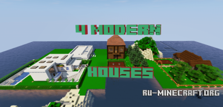  4 Modern House by ElChapis  Minecraft