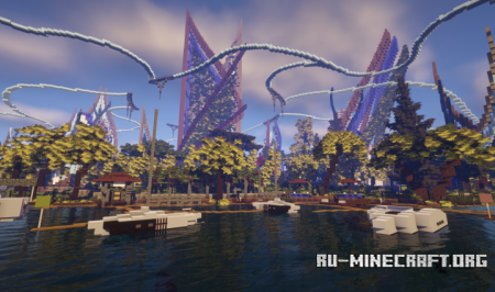  Fantastic Futuristic Park  Minecraft