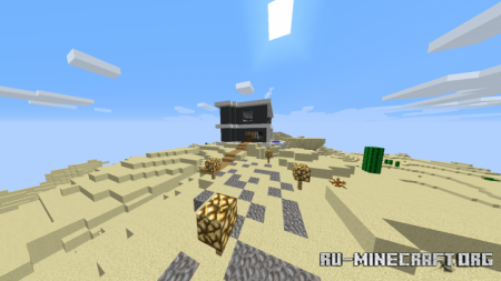  Cliff Side House in the Desert  Minecraft