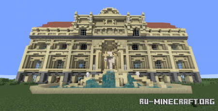  Trevina Fountain and Villa House  Minecraft