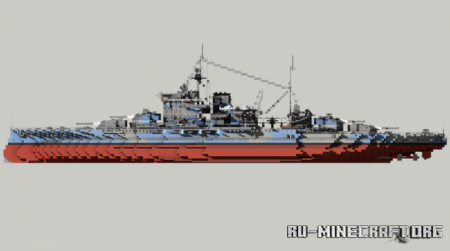  British Battleship HMS Warspite  Minecraft