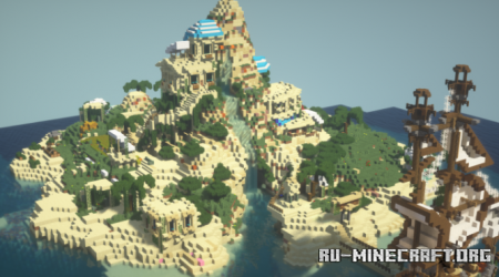 Скачать Greece Island Beach Resort для Minecraft