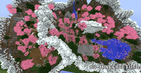  Cherry Blossom Hills  Minecraft