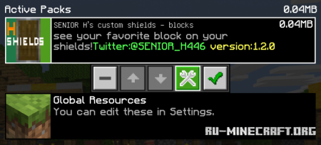  SENIOR Hs Custom Shields: Blocks  Minecraft PE 1.12