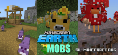  Mobs From Minecraft Earth  Minecraft PE 1.12