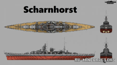  KMS Scharnhorst  Minecraft