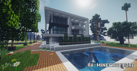  Modern Mansion Beverly Hills 3  Minecraft
