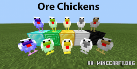  Ore Chickens  Minecraft PE 1.13