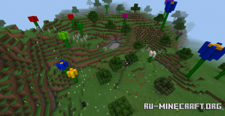  Project: Flower Forest  Minecraft PE 1.13