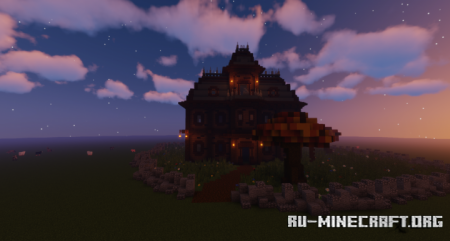  Haunted House - Autumn Tree  Minecraft