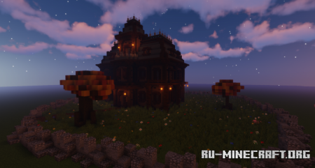  Haunted House - Autumn Tree  Minecraft