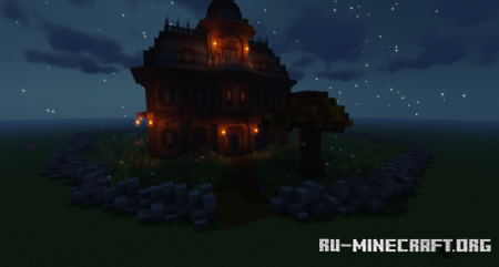  Haunted House - Autumn Tree  Minecraft