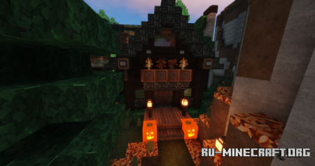  Autumn Cozy Cabin  Minecraft