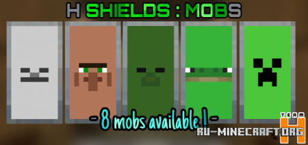  H Shields : Mobs  Minecraft PE 1.14