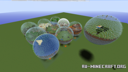 10-Sphere Bio-Dome  Minecraft