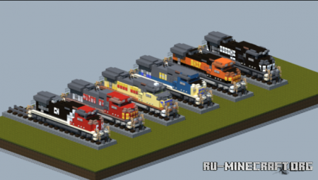  GE Dash-9 Diesel Locomotive  Minecraft