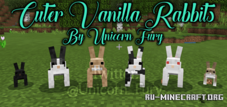 Cuter Vanilla Rabbits  Minecraft PE 1.13