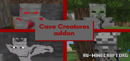 Скачать Cave Creatures для Minecraft PE 1.12
