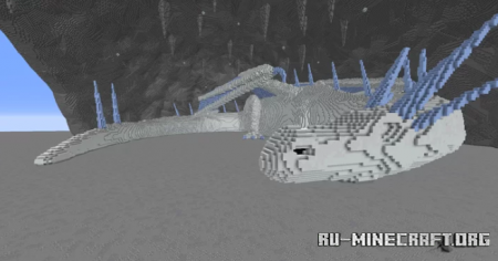  Ice Dragon In Cave  Minecraft
