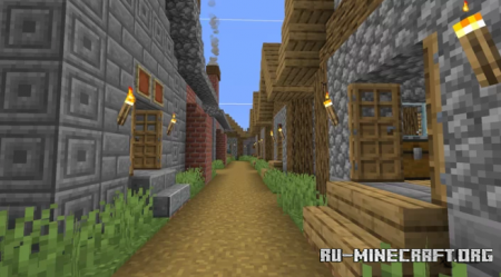  Town With City-Walls by MicMokum  Minecraft