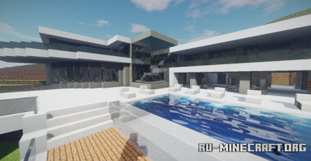  Modern Mansion In Berverly Hills  Minecraft