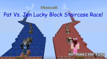  Pat Vs. Jen Lucky Block  Minecraft