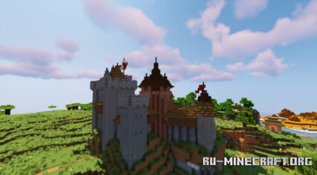  Castle Near Plains Village  Minecraft