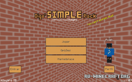  Digs Simple [8x8]  Minecraft PE 1.14