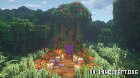  Overgrown Netherportal  Minecraft
