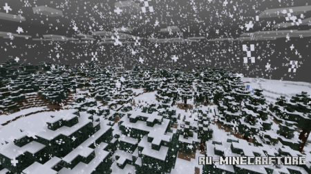 Скачать Infinite Snow World для Minecraft PE 1.14