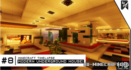  Modern Underground House by FiBlocks  Minecraft