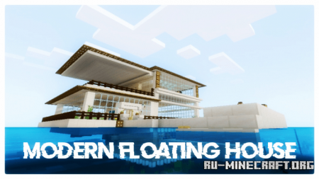 Modern Floating House  Minecraft PE