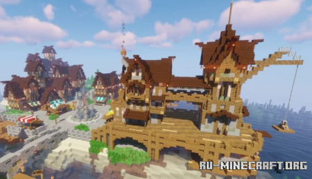  Medieval Dock Island  Minecraft