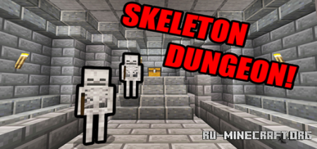  Raid The Skeleton Dungeon  Minecraft PE