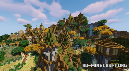  Wood Elven City  Minecraft