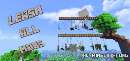  Leash All Mobs  Minecraft PE 1.16