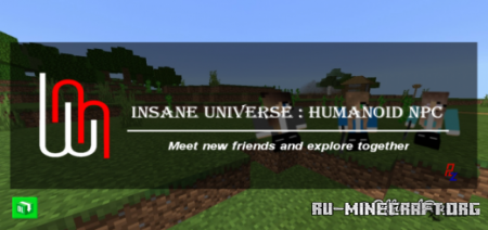  Insane Universe : Humanoid NPC  Minecraft PE 1.16