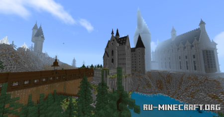 Скачать Hogwarts and Surrounding Areas Version 3 для Minecraft PE
