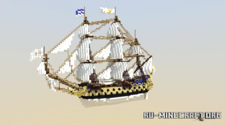  La Ensoleillement Ship of The Line  Minecraft