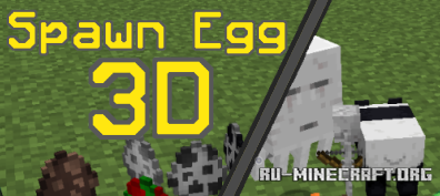  Spawn Egg 3D  Minecraft 1.15