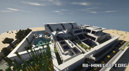  Large Abstract Modern Mansion  Minecraft