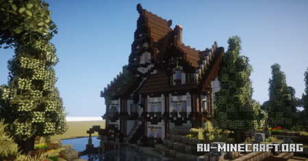  Medieval House and Landscape Diorama  Minecraft