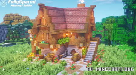  Large medieval Town house by FullySpaced  Minecraft
