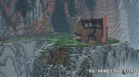  Victorian Cliffside House - Canada 1880  Minecraft