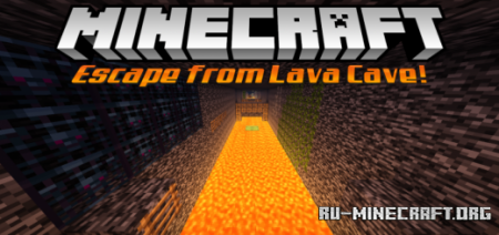  Escape from Lava Cave  Minecraft PE