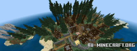 Скачать Mega Taiga Village Transformation для Minecraft PE