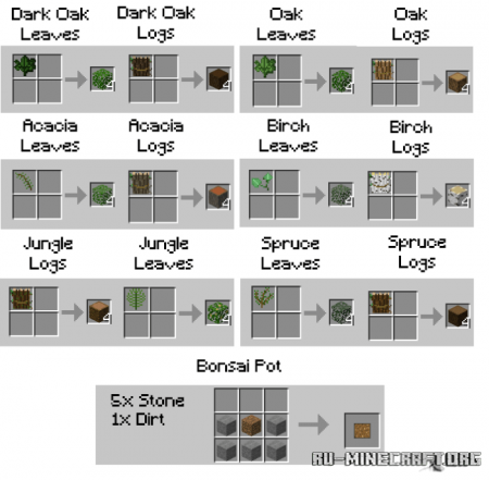  Easy Bonsai  Minecraft PE 1.14