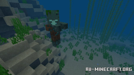  Drowned Villager  Mob  Minecraft PE 1.16